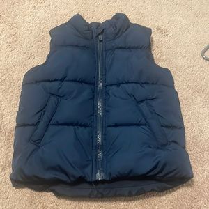 Navy puffer vest
